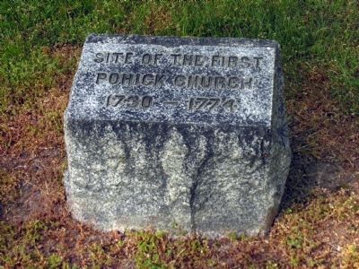 First Pohick Church marker<br> at Cranford Methodist Church image. Click for full size.