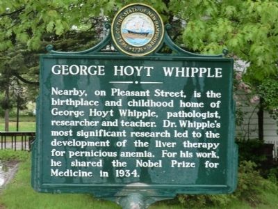 George Hoyt Whipple Marker image. Click for full size.