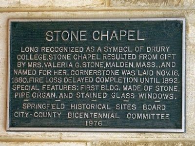 Stone Chapel Marker. Click for full size. Stone Chapel Marker image. Click for full size.