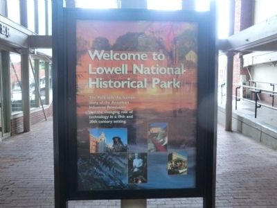 Welcome to Lowell National Historical Park Marker image. Click for full size.