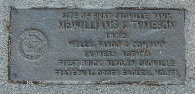 Site of First Oroville Bank Marker image. Click for full size.