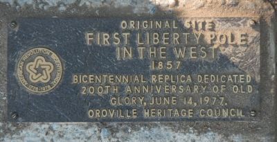 Original Site First Liberty Pole Marker image. Click for full size.