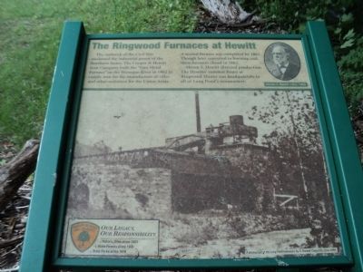 The Ringwood Furnaces at Hewitt Marker image. Click for full size.