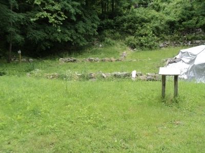 Marker in the Long Pond Ironworks Historic District. Click for full size. Marker in the Long Pond Ironworks Historic District image. Click for full size.