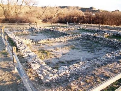 El Cuartelejo Pueblo Ruins. Click for full size. El Cuartelejo Pueblo Ruins image. Click for full size.