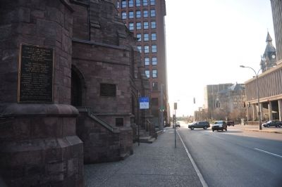 Saint Paul's Episcopal Church Marker in situ. Click for full size. Saint Paul's Episcopal Church Marker in situ image. Click for full size.