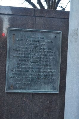 The Site of the First Court Houses of Niagara and Erie County Marker image. Click for full size.