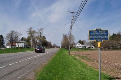 Burial Ground Marker as seen facing west image. Click for full size.