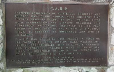 C.A.R.P. Plaque image. Click for full size.