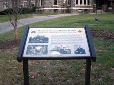 Graystone - Abram Francis Huston House Marker. Click for full size. Graystone - Abram Francis Huston House Marker image. Click for full size.