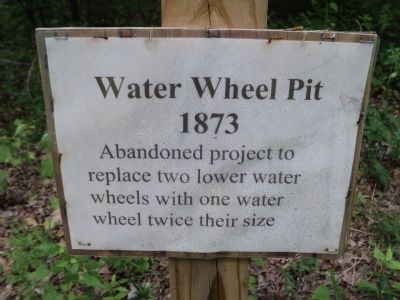 Water Wheel Pit Marker. Click for full size. Water Wheel Pit Marker image. Click for full size.