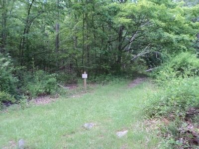 Marker in the Long Pond Ironworks Historic District. Click for full size. Marker in the Long Pond Ironworks Historic District image. Click for full size.