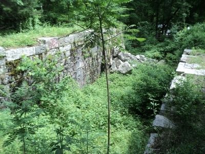 Water Wheel Pit Remains. Click for full size. Water Wheel Pit Remains image. Click for full size.