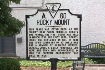 Rocky Mount Marker image. Click for full size.