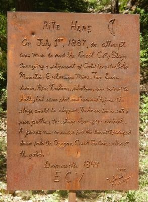 Rite Here Marker. Click for full size. Rite Here Marker image. Click for full size.