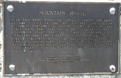 Mountain House Marker image. Click for full size.