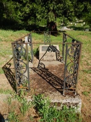 The Grave of Adam Lee Moore, Clamper Partiarch, in the Downieville Cemetery image. Click for full size.
