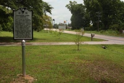 Dorchester Lumber Company Marker looking east along US 78 image. Click for full size.