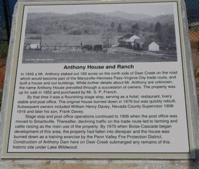 Anthony House and Ranch Marker image. Click for full size.