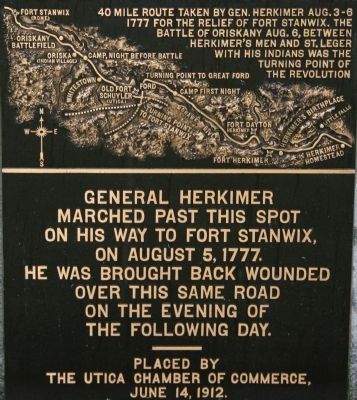 General Herkimer Marched Past This Spot Marker image. Click for full size.