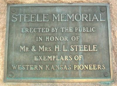 Steele Memorial Marker image. Click for full size.