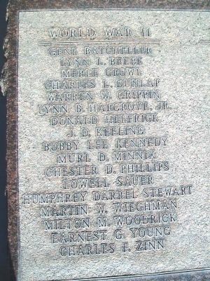 War Memorial Honor Roll image. Click for full size.