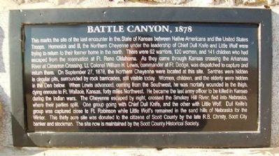 Battle Canyon, 1878 Marker. Click for full size. Battle Canyon, 1878 Marker image. Click for full size.