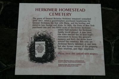 Herkimer Homestead Cemetery Marker image. Click for full size.