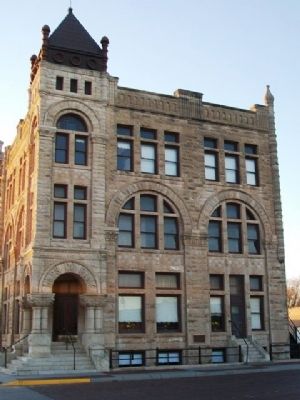 Ness County Bank Building and Marker. Click for full size. Ness County Bank Building and Marker image. Click for full size.