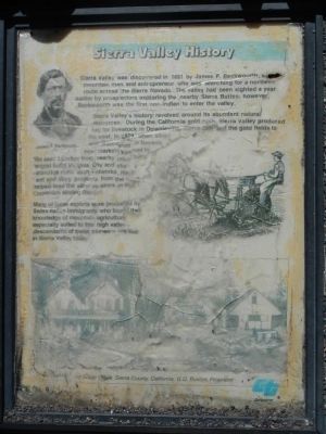 Sierra Valley History Marker image. Click for full size.