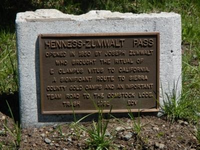 Henness � Zumwalt Pass Marker image. Click for full size.