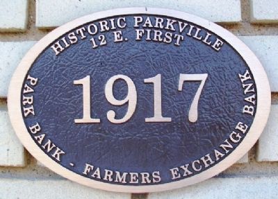 Park Bank - Farmers Exchange Bank Marker image. Click for full size.