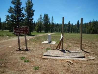 Markers at Meadow Lake. Click for full size. Markers at Meadow Lake image. Click for full size.