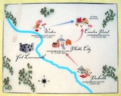 Map Attack on the Paw Paw Fort Marker. Click for full size. Map Attack on the Paw Paw Fort Marker image. Click for full size.