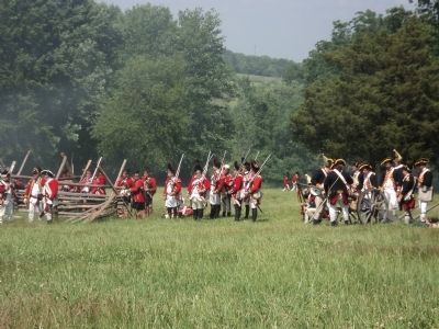 British Forces on the Monmouth Battlefield image. Click for full size.