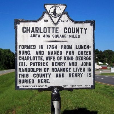 Charlotte County Marker (obverse). Click for full size. Charlotte County Marker (obverse) image. Click for full size.