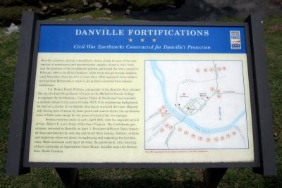 Danville Fortifications CWT Marker. Click for full size. Danville Fortifications CWT Marker image. Click for full size.