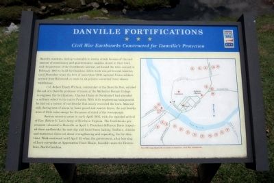 Danville Fortifications CWT Marker image. Click for full size.