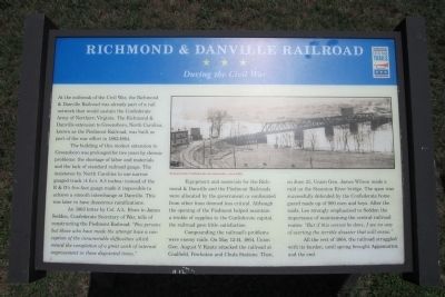 Richmond & Danville Railroad CWT Marker image. Click for full size.