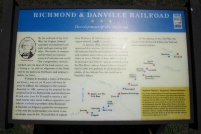 Richmond & Danville Railroad CWT Marker image. Click for full size.
