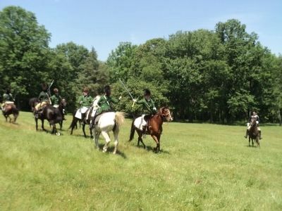 Cavalry Dragoons Clash at Reenactment. Click for full size. Cavalry Dragoons Clash at Reenactment image. Click for full size.