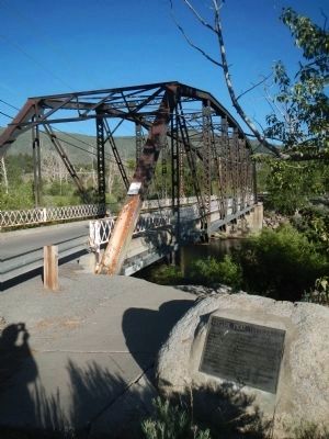 The Current Parker Truss Bridge and Toll Bridge Marker image. Click for full size.