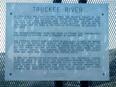 Truckee River Marker image. Click for full size.