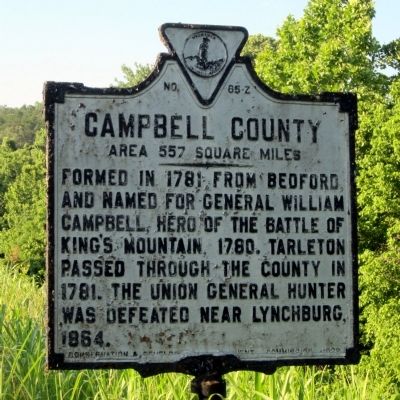 Campbell County County Marker (obverse) image. Click for full size.