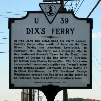 Dix's Ferry Marker image. Click for full size.