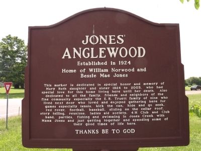 Jones' Anglewood Marker (obverse) image. Click for full size.