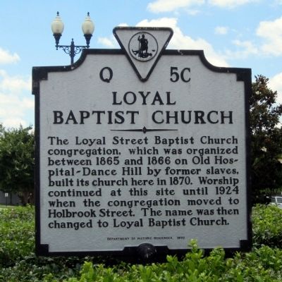 Loyal Baptist Church Marker. Click for full size. Loyal Baptist Church Marker image. Click for full size.