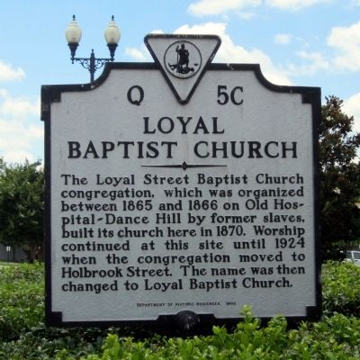 Loyal Baptist Church Marker image. Click for full size.
