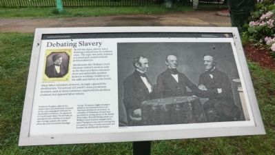 Debating Slavery Marker. Click for full size. Debating Slavery Marker image. Click for full size.