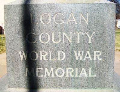 Logan County War Memorial. Click for full size. Logan County War Memorial image. Click for full size.